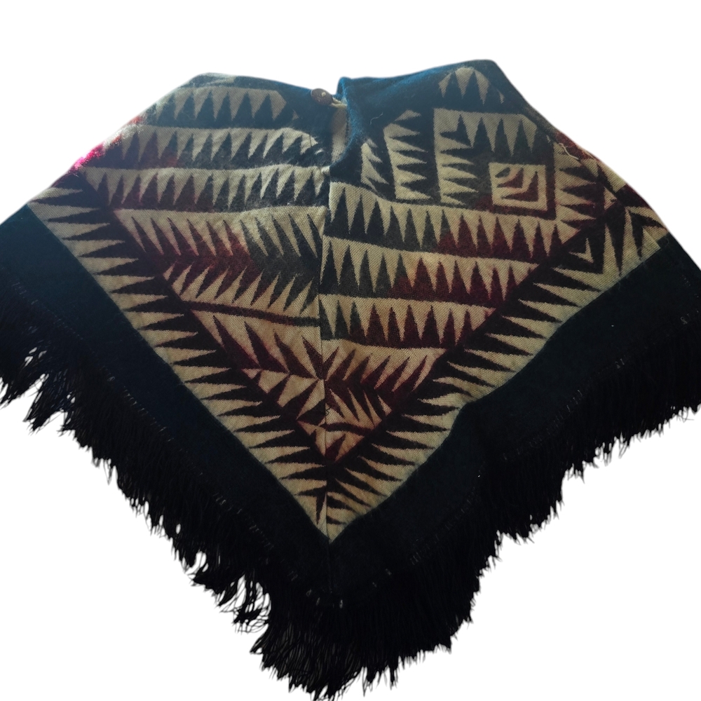 Geometric Patterned Poncho